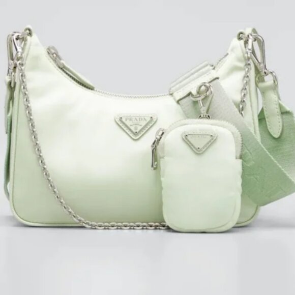 🫶EUC🫶 Prada Re-Edition Re-nylon Shoulder/Crossbody in Mint Green - Picture 1 of 6